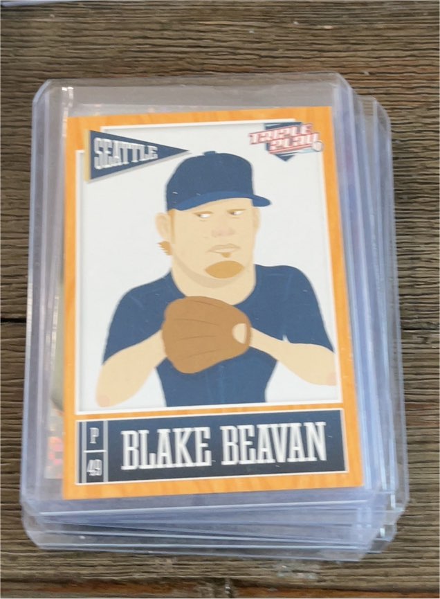 2013 Panini Triple Play #72 Blake Beavan — front