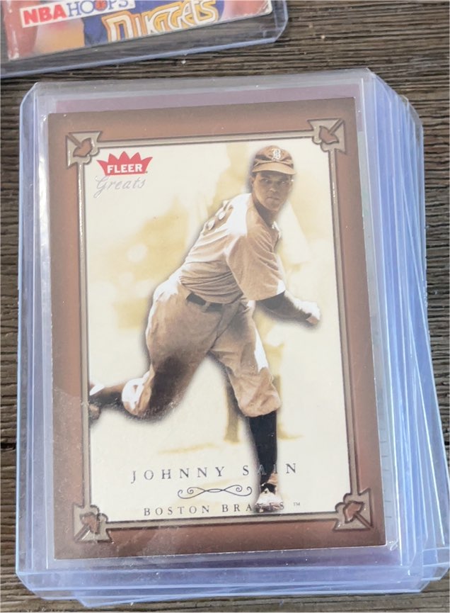 2004 Fleer Greats #106 Johnny Sain — front