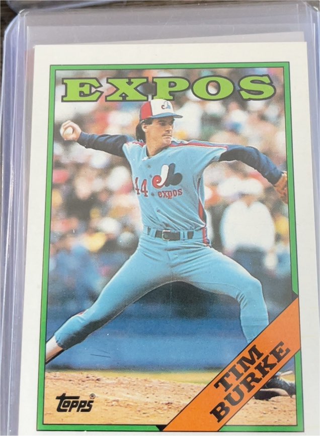 1988 Topps #529 Tim Burke — front