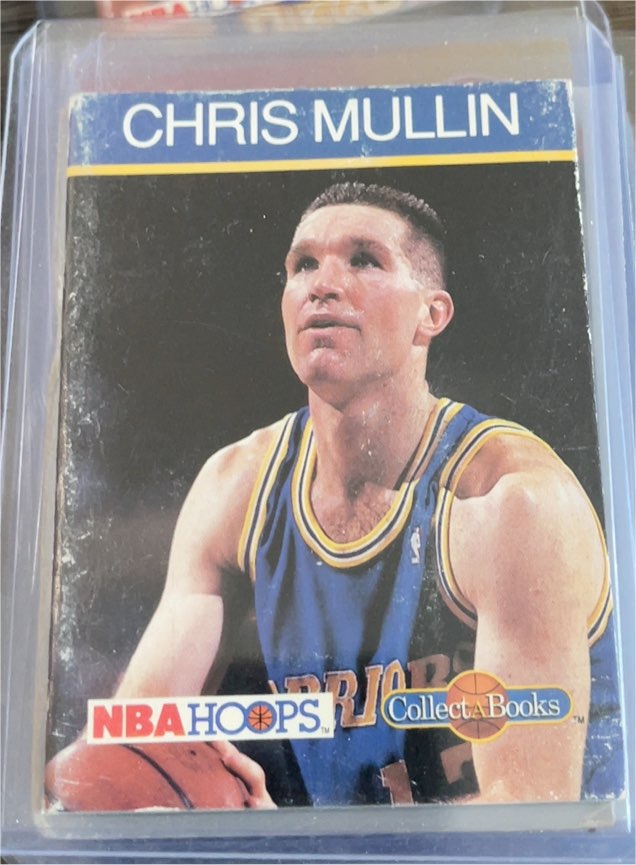 1990 NBA Hoops Collect-A-Books #31 Chris Mullin — front