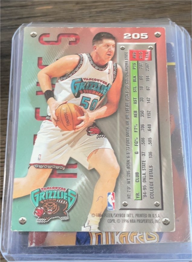 1995-96 Fleer Metal #205 Bryant Reeves — front