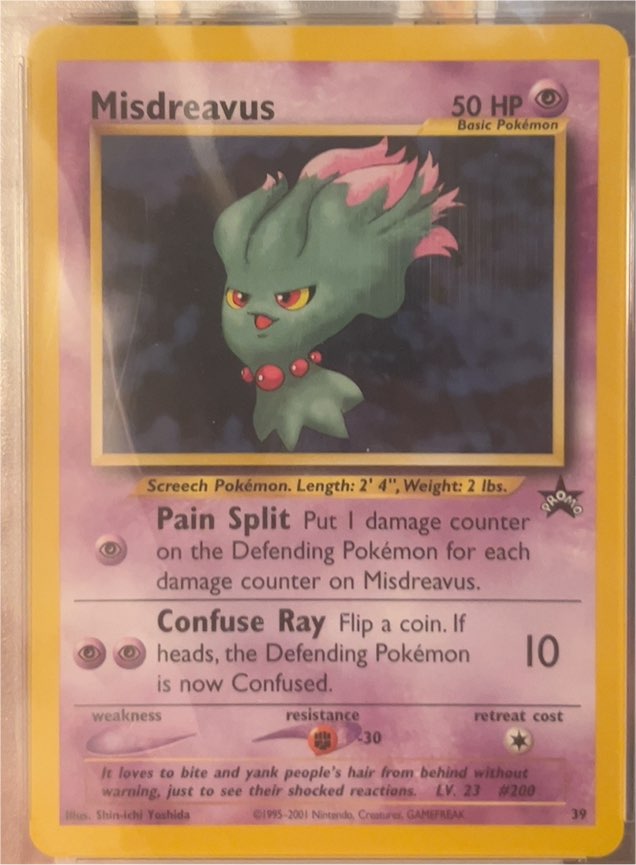2001 Wizards Black Star Promo #39 Misdreavus — front
