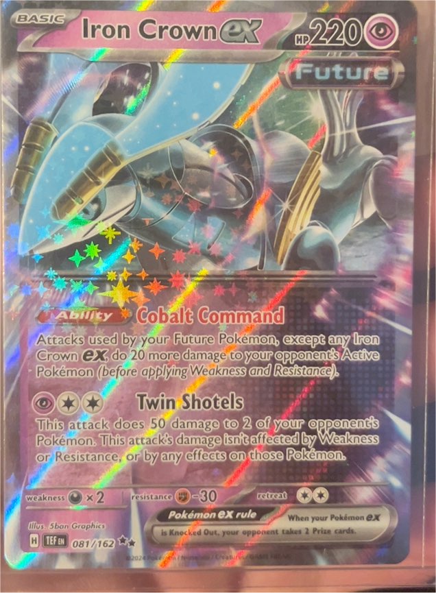 2024 Pokémon TCG SV05: Temporal Forces #081 Iron Crown ex — front