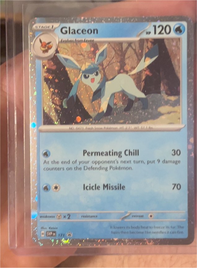 2022 Pokemon Scarlet & Violet Black Star Promo #171 Glaceon — front