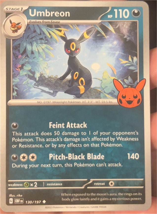 2024 Pokémon Trick or Trade #130 Umbreon — front