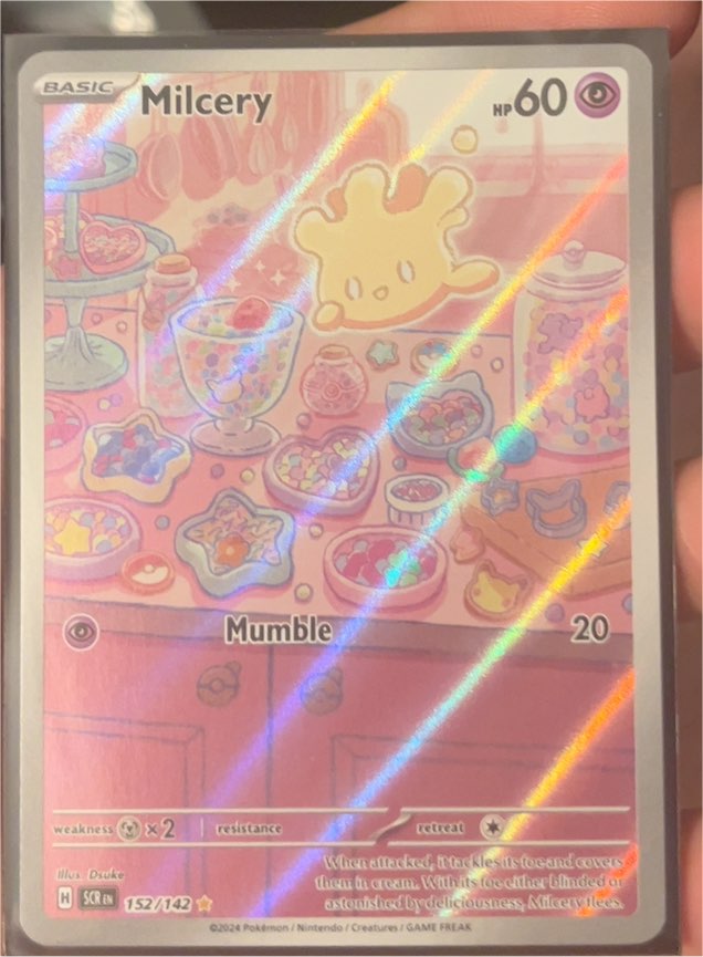 2024 Pokémon SV07: Stellar Crown #152/142 Milcery — front