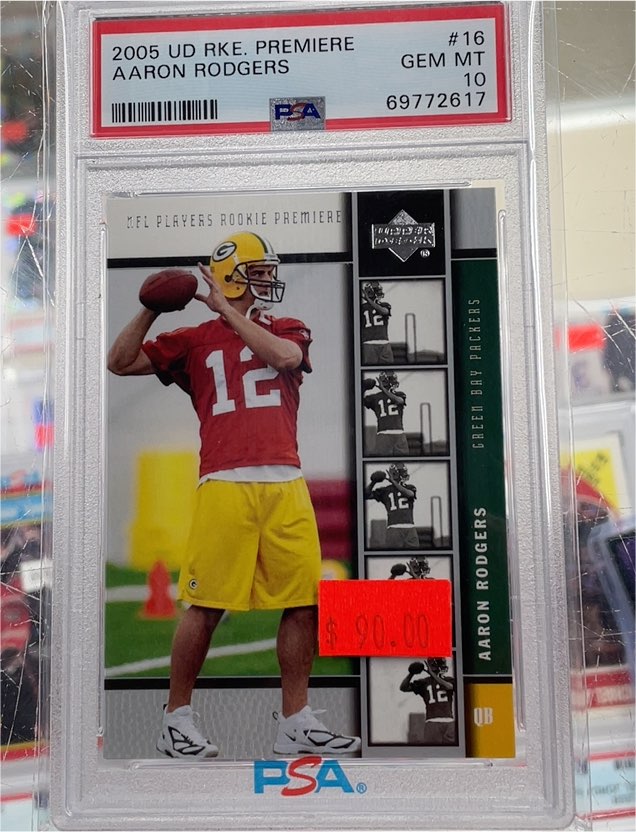 2005 Upper Deck Rookie Premiere #16 Aaron Rodgers — front