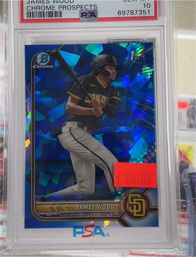 2022 Bowman Chrome Prospects #BCP-108 James Wood — front
