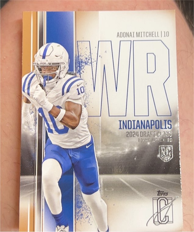 2024 Topps Signature Class #119 Adonai Mitchell — front