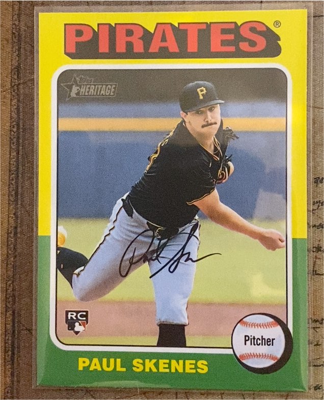 2024 Topps Heritage High Number #594 Paul Skenes — front