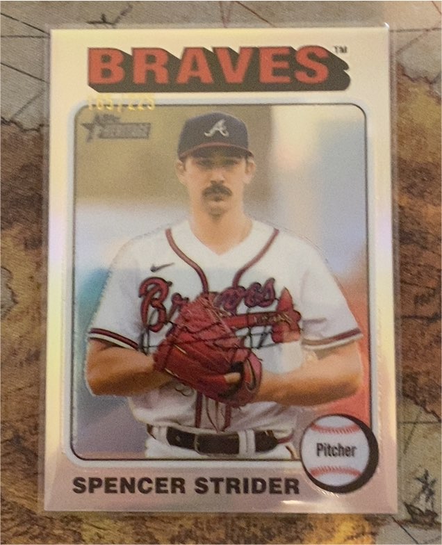 2024 Topps Heritage #443 Spencer Strider — front