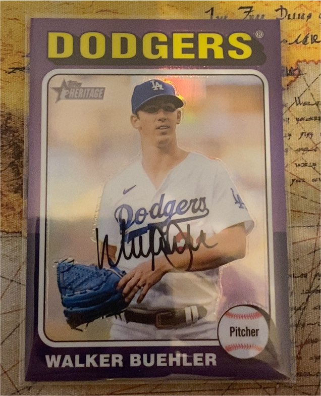 2024 Topps Heritage #363 Walker Buehler — front