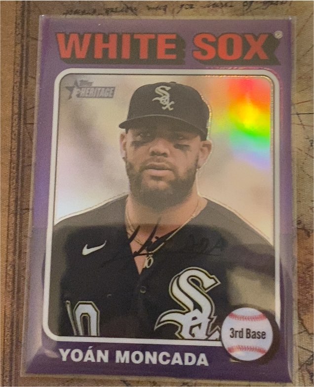 2024 Topps Heritage #222 Yoán Moncada — front