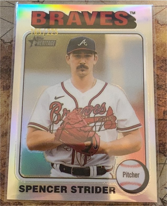2024 Topps Heritage #443 Spencer Strider — front