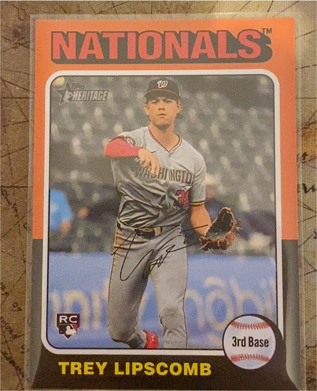 2024 Topps Heritage #684 Trey Lipscomb — front