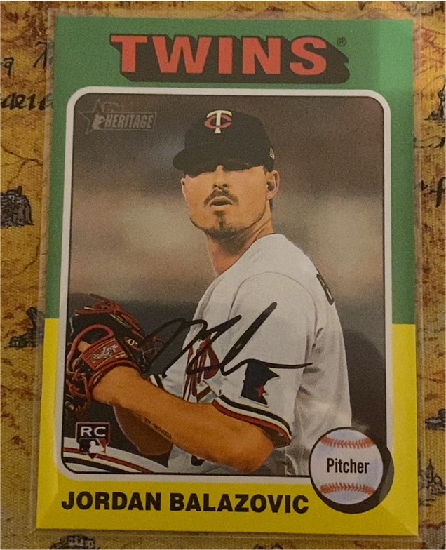 2024 Topps Heritage High Number #680 Jordan Balazovic — front