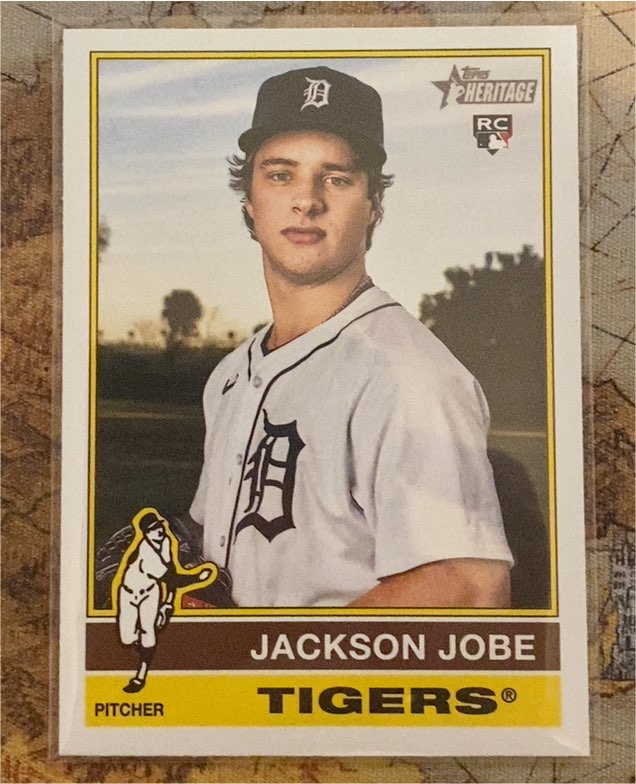 2025 Topps Heritage #389 Jackson Jobe — front