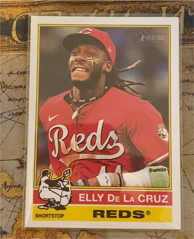 2025 Topps Heritage #263 Elly De La Cruz — front