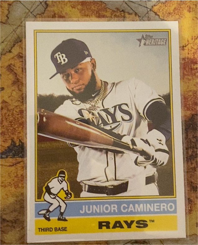 2025 Topps Heritage #280 Junior Caminero — front