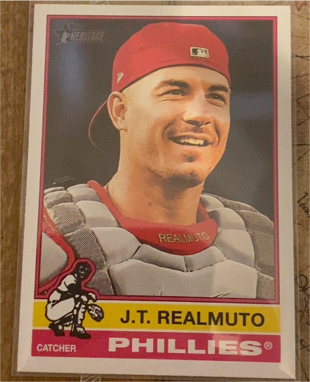 2025 Topps Heritage #143 J.T. Realmuto — front