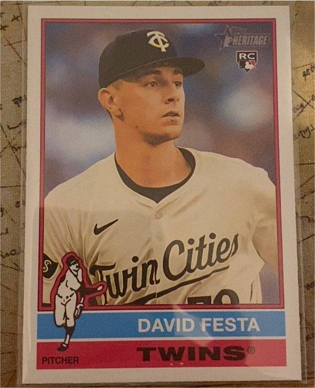 2025 Topps Heritage #249 David Festa — front