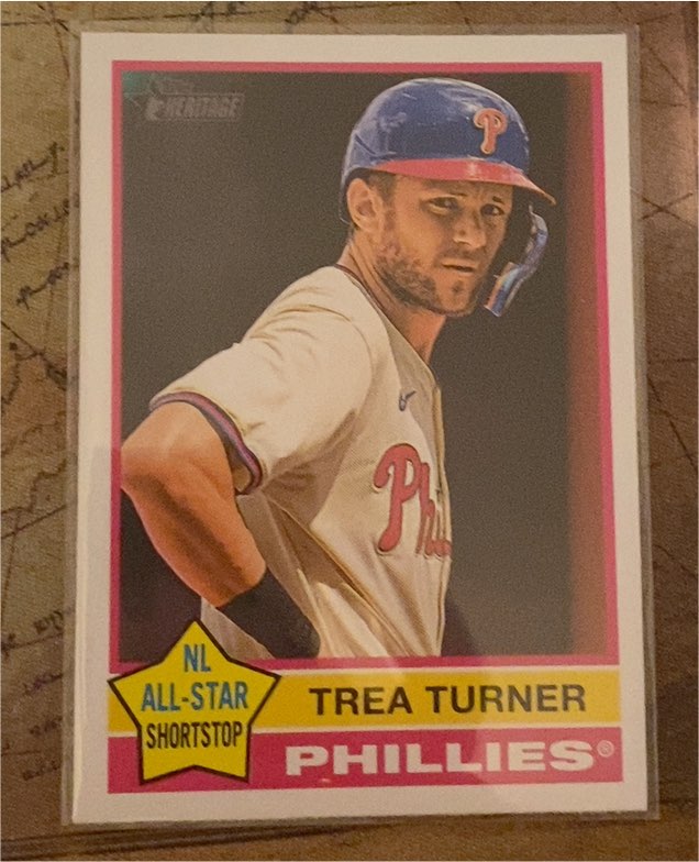 2025 Topps Heritage #48 Trea Turner — front