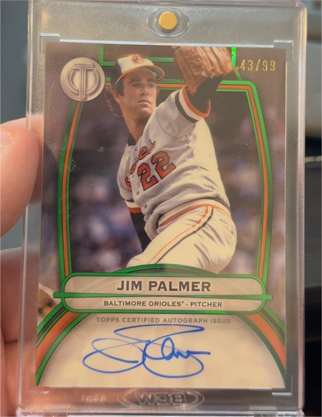 2025 Topps Tribute #TA-JPA Jim Palmer — front