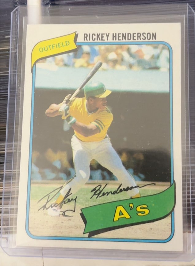 1980 Topps #482 Rickey Henderson — front