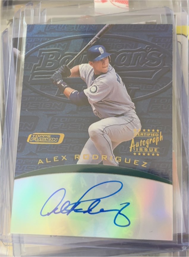2001 Topps Fusion Autograph #FA16 Alex Rodriguez — front
