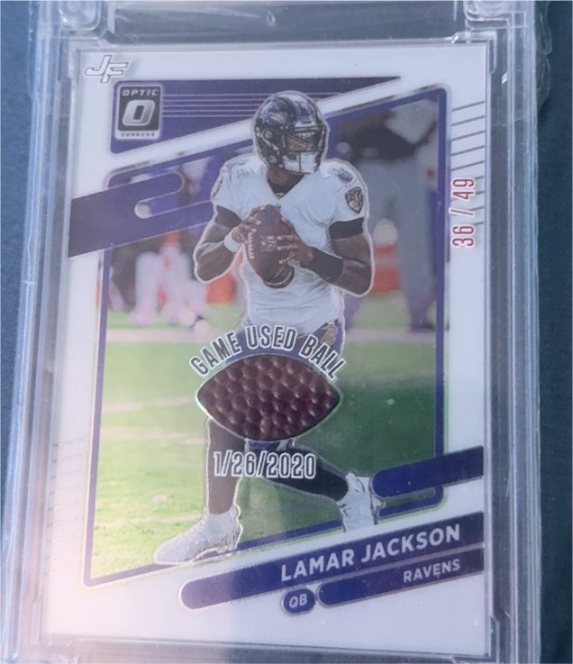 2020 Donruss Optic #36 Lamar Jackson — front