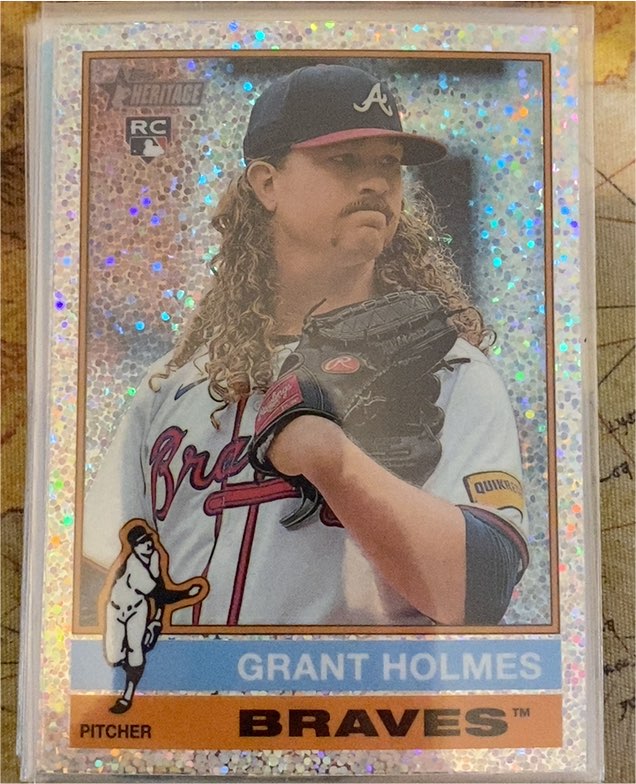 2025 Topps Heritage Chrome #22 Grant Holmes — front