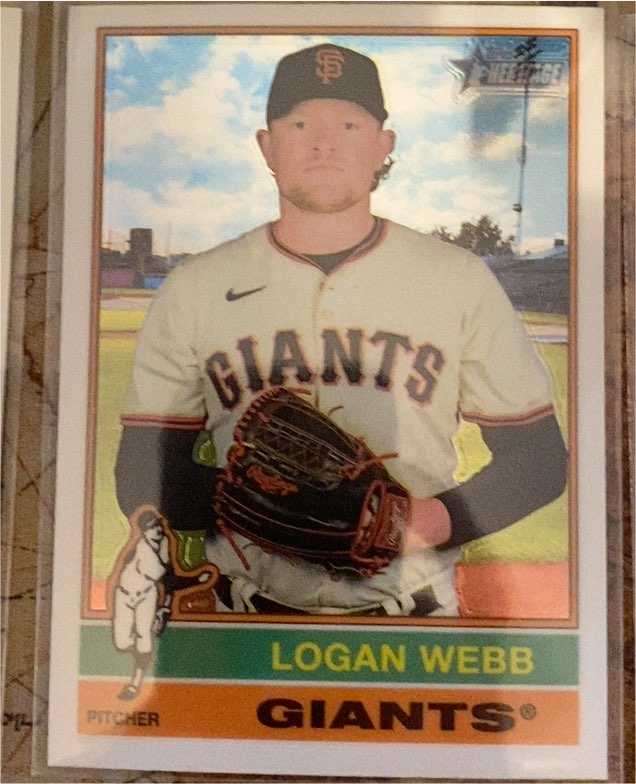 2025 Topps Heritage #423 Logan Webb — front