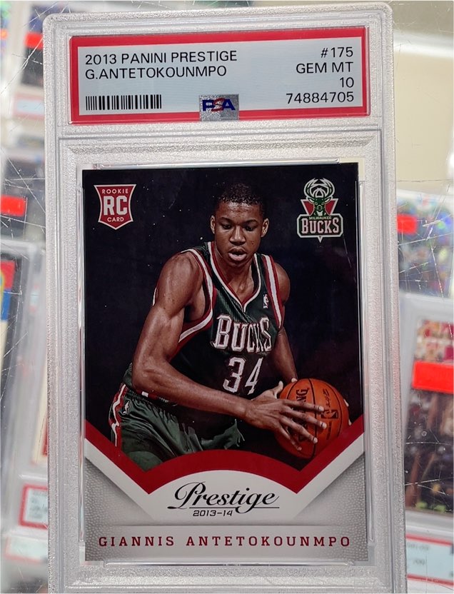 2013 Panini Prestige #175 Giannis Antetokounmpo — front