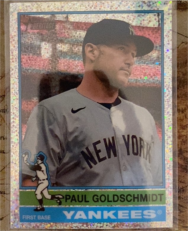 2025 Topps Heritage Chrome #382 Paul Goldschmidt — front