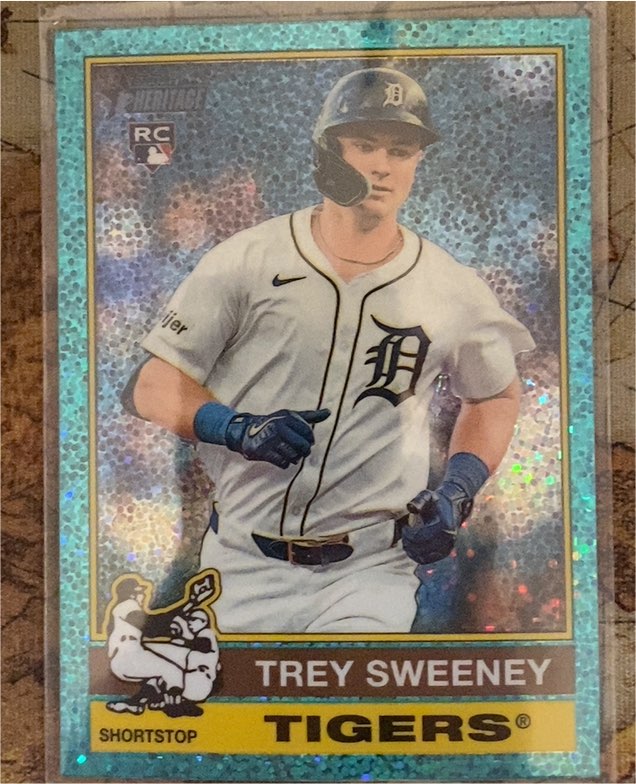 2025 Topps Heritage #432 Trey Sweeney — front