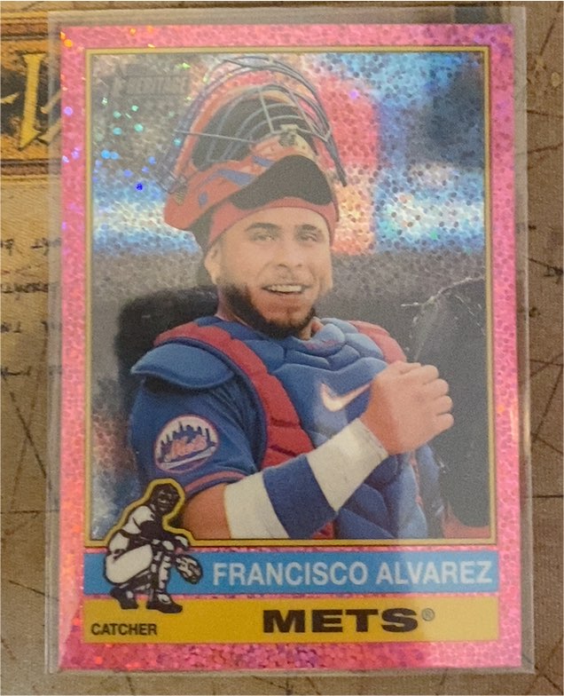 2025 Topps Heritage Chrome #178 Francisco Alvarez — front