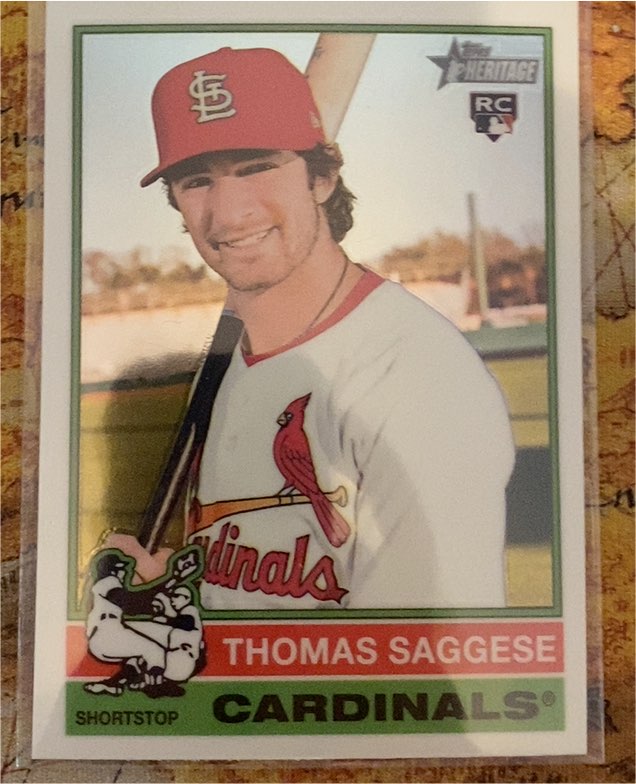 2025 Topps Heritage #177 Thomas Saggese — front