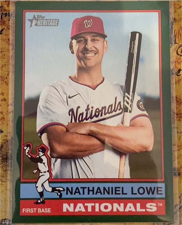 2025 Topps Heritage #485 Nathaniel Lowe — front