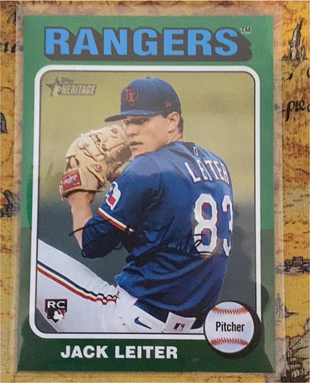 2024 Topps Heritage High Number #691 Jack Leiter — front