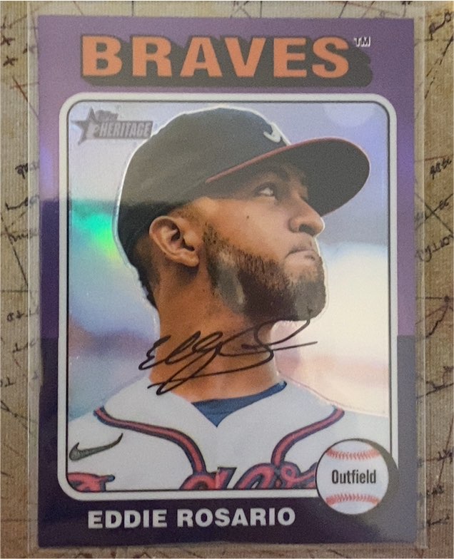 2024 Topps Heritage #343 Eddie Rosario — front