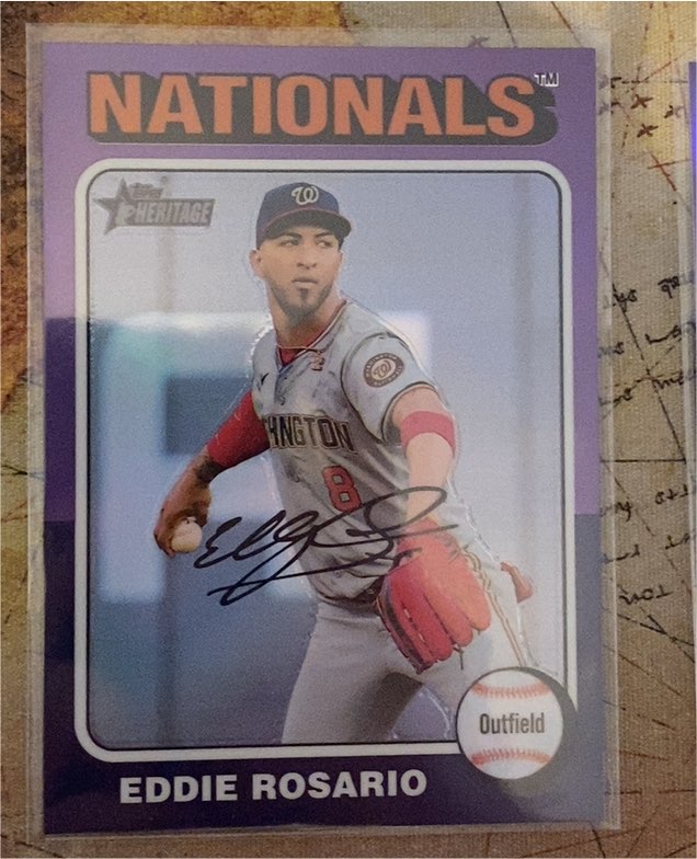 2024 Topps Heritage High Number #518 Eddie Rosario — front