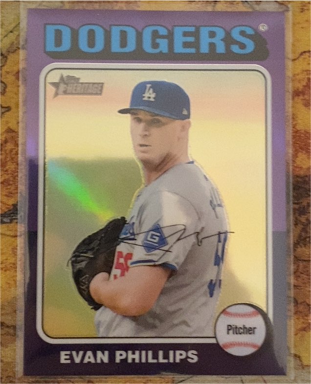 2024 Topps Heritage #516 Evan Phillips — front