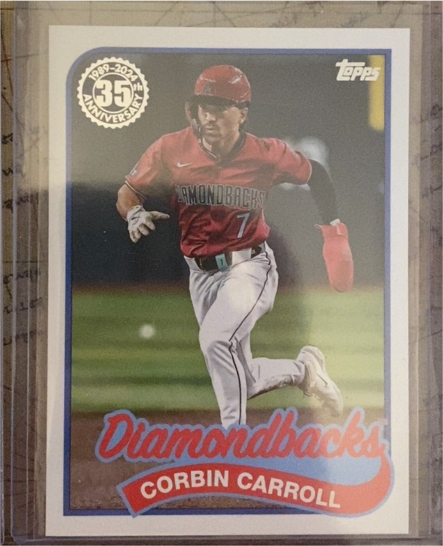 2024 Topps Update #89US-23 Corbin Carroll 1989 Topps Baseball 35th Anniversary — front