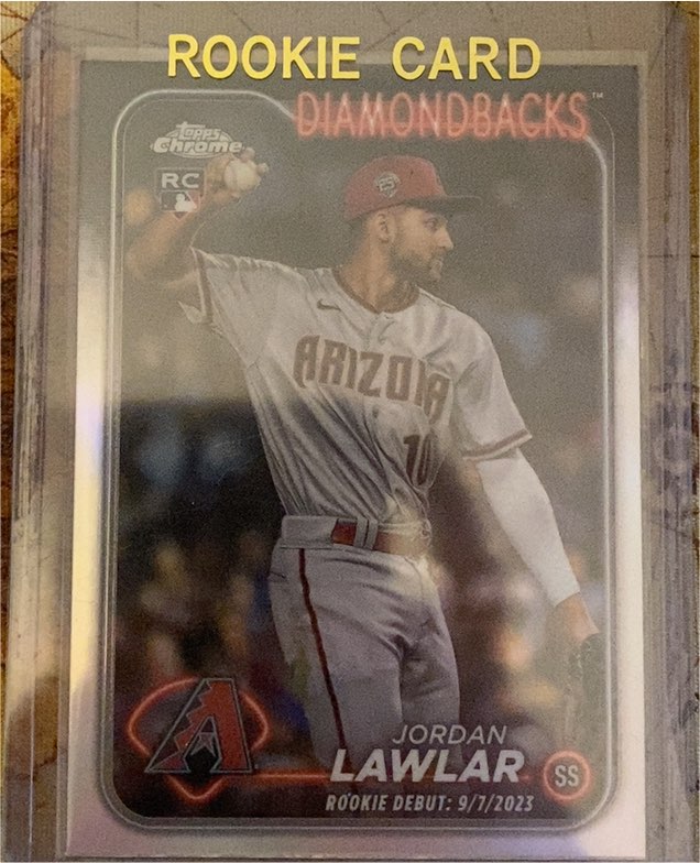 2024 Topps Chrome Update #USC51 Jordan Lawlar Rookie Debut — front