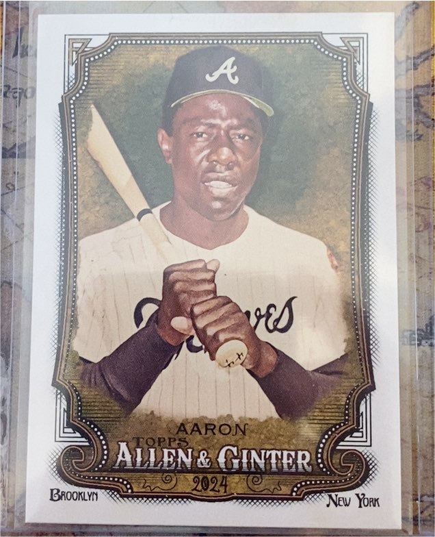 2024 Topps Allen & Ginter #140 Hank Aaron — front