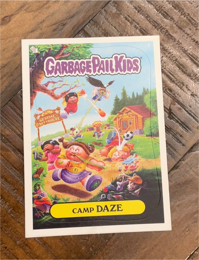 2021 Topps Garbage Pail Kids CAMP DAZE #1 Bonus Sticker — front