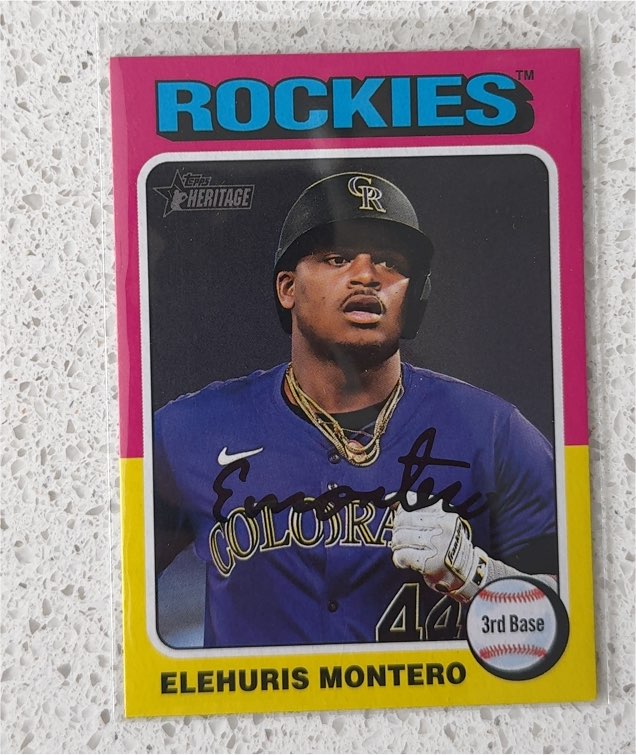 2024 Topps Heritage High Number #517 Elehuris Montero — front