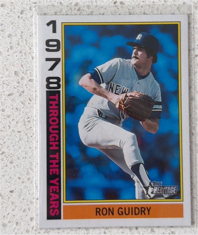 2025 Topps Heritage Through the Years #TTY-3 Ron Guidry — front