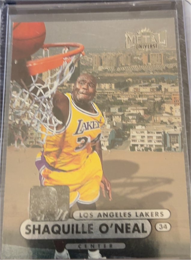 1997-98 Metal Universe Championship #1 Shaquille O'Neal — front
