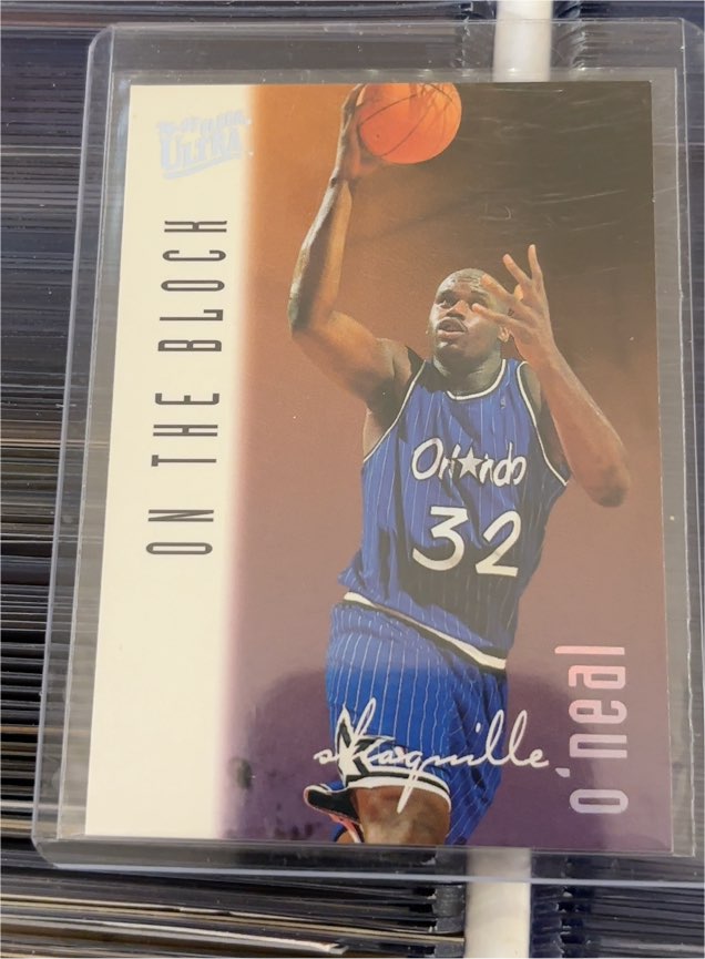 1996-97 Fleer Ultra #135 Shaquille O'Neal On The Block — front